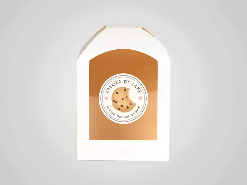 Custom White Cookie Boxes - Image 2